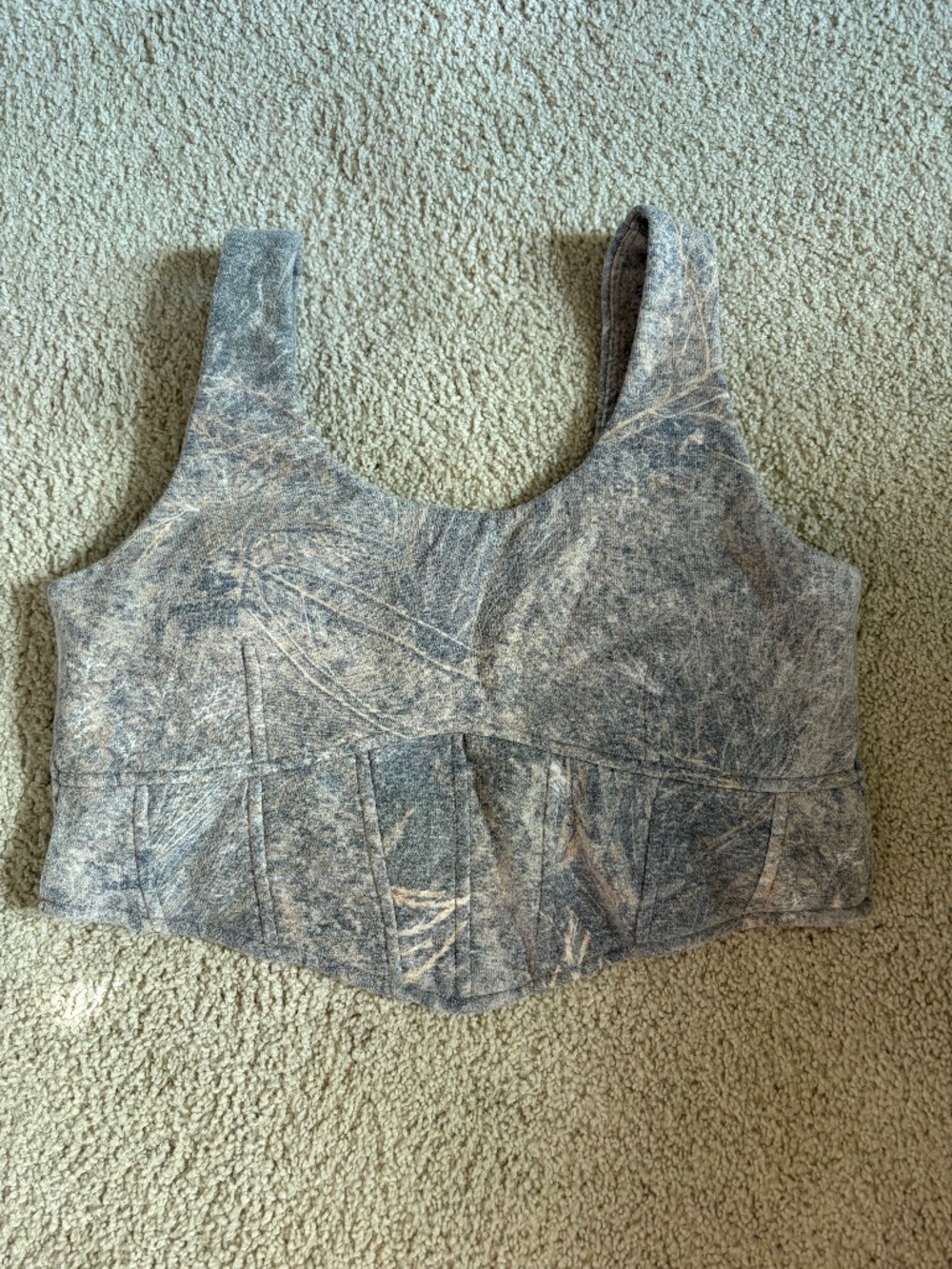 Tribe kelley camo cropped corset